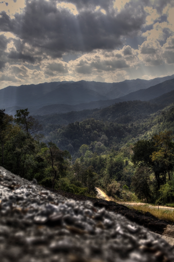 HDR shot of the scenery en route from Pai to Chiang Mai