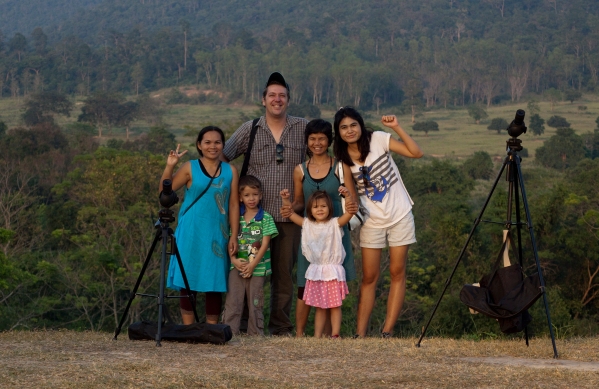 Peter's family in Kui Buri National Park