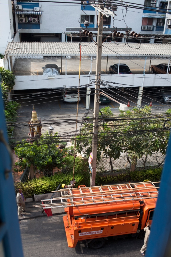 The power company in Thailand that came to fix the broken transformer